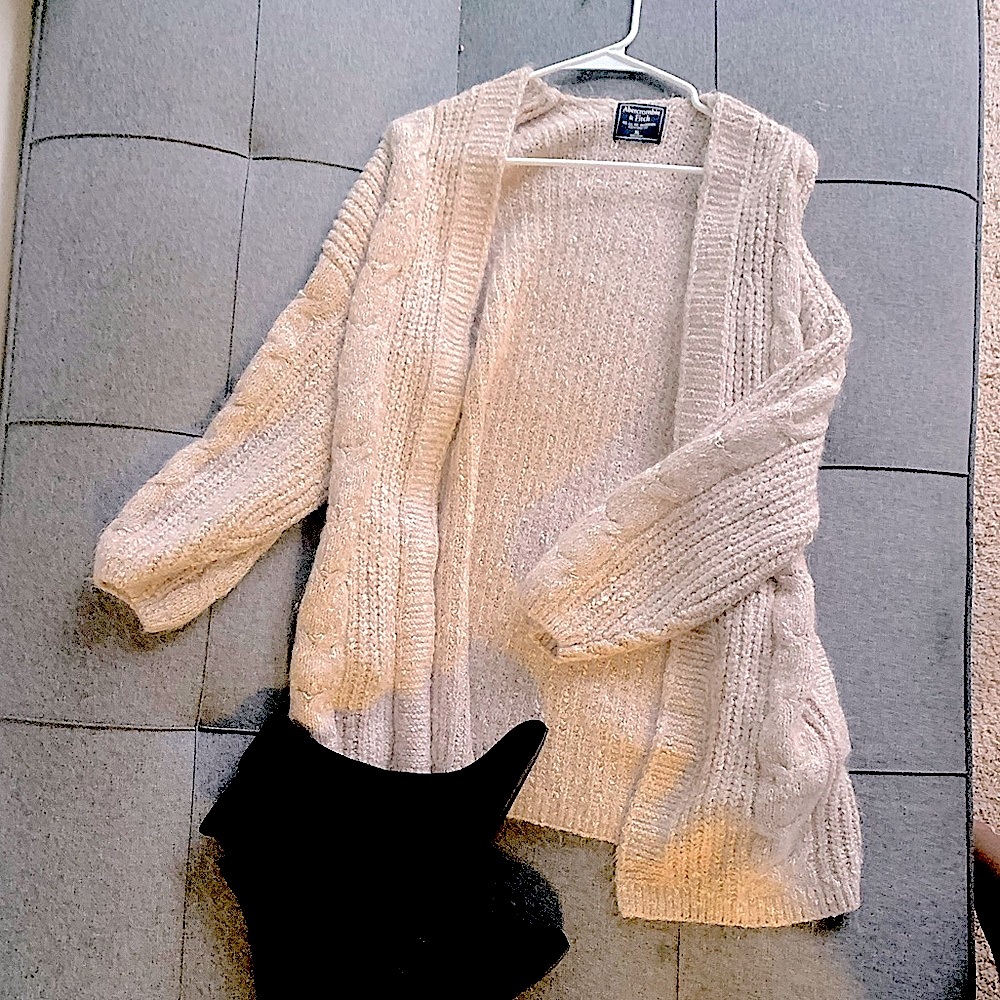 Abercrombie & Fitch Cardigan Beige